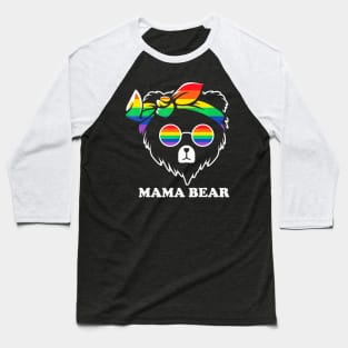 Pride Month Mama Bear LGBT  Flag Proud Baseball T-Shirt